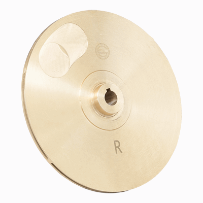 پروانه برنجی پمپ آب سه اسب دو پروانه cb310 و cbt 310 (راست )